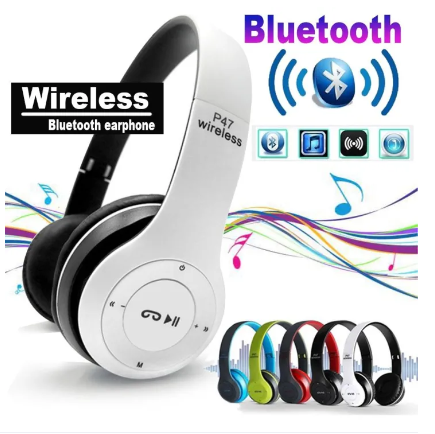P47 Wireless Bluetooth Headphones with Mic