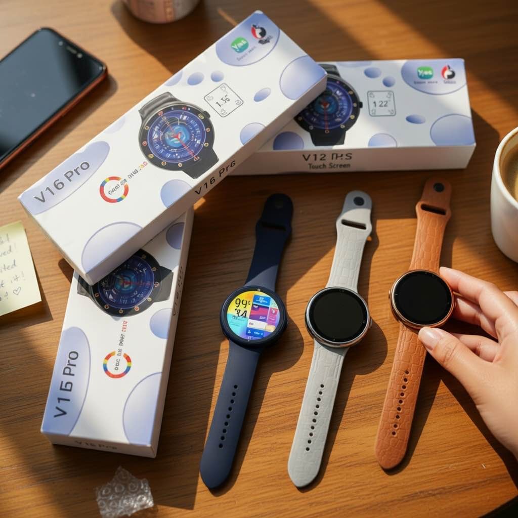 V16 Round Dial Touch Screen Smart Watch ⌚