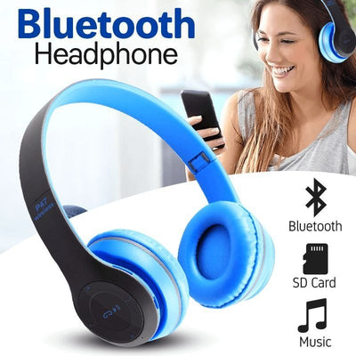 P47 On Ear Wireless Headphones Dynamic Plastic Mobile Phone Earphone with Volume Control / with Microphone / Noise-isolating Headset