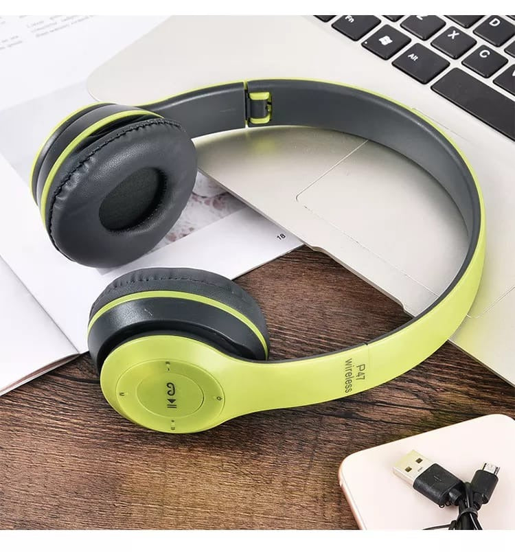 P47 On Ear Wireless Headphones Dynamic Plastic Mobile Phone Earphone with Volume Control / with Microphone / Noise-isolating Headset