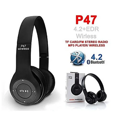 P47 Wireless Bluetooth Headphones with Mic