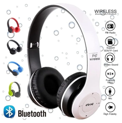 P47 Wireless Bluetooth Headphones with Mic