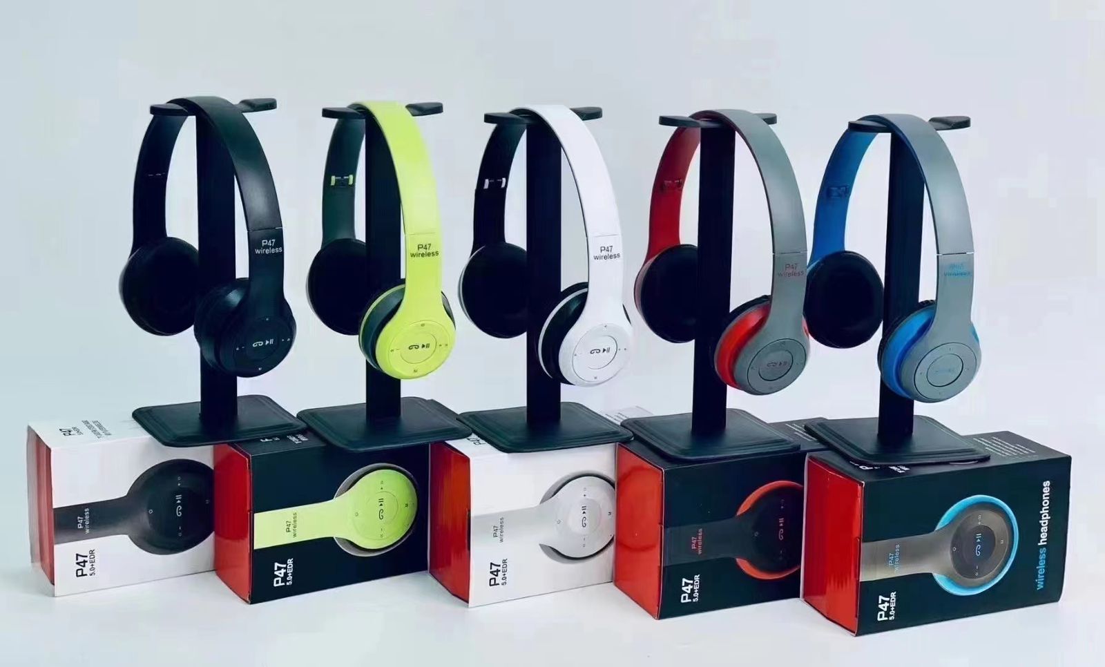 P47 Wireless Bluetooth Headphones with Mic