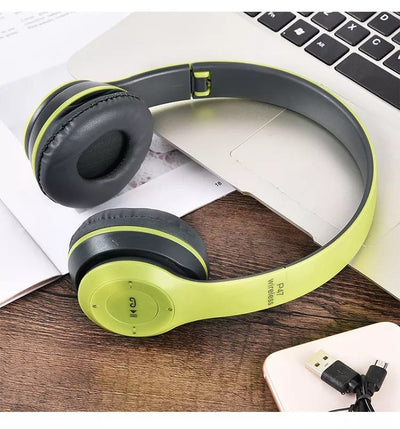 P47 On Ear Wireless Headphones Dynamic Plastic Mobile Phone Earphone with Volume Control / with Microphone / Noise-isolating Headset