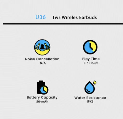 U36 TWS Air Pods
